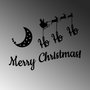 Wallity New Year 1 Accesorio Decorativo de Pared de Metal Negro